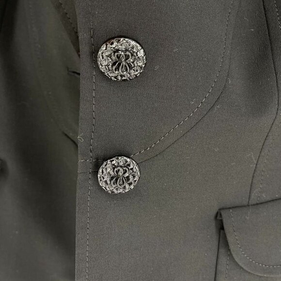 Escada Size EUR 38/8-10 Black Wool Double Button Blazer - Picture 6 of 6